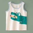 thumbnail image 5 of NIEWTR Kids Tank Tops for Boys Toddler 0-24M 2T 3T 4T 5T 6T Sleeveless T-Shirts Casual Loose Tees for Beach Vacation Summer Sleeveless Vests(B-Green,140.00), 5 of 5