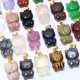 thumbnail image 4 of Colgante cristalino de la caída del collar de piedra de Hello Kitty de la piedra preciosa multi natural del precio barato al por mayor, 4 of 4