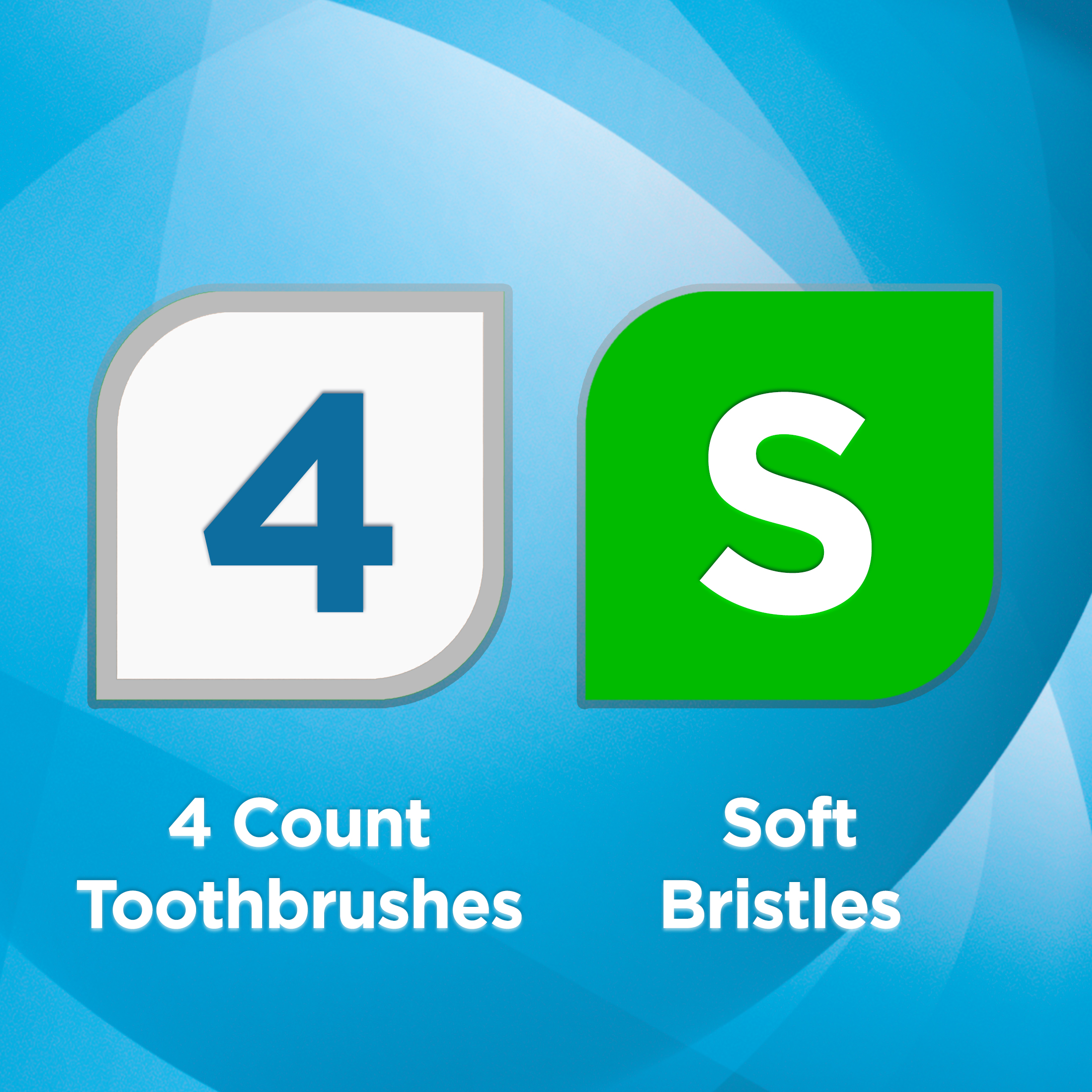 Equate Rotation, Adult Manual Soft Bristle Toothbrush with Tongue and Cheek Cleaner, 4 Count - image 4 of 9