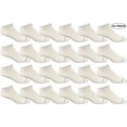 thumbnail image 3 of Yacht & Smith 24 Pair Low Cut Socks Thin Comfortable Lightweight Breathable Wholesale Bulk Sport Socks (WHITE, Men), 3 of 5