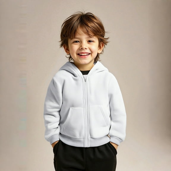 Hoddies Kids Thickened White Hooded Lightweight Long Sleeve Hoodies Warm Fall Winter Clothes 3T Old Girl Clothes