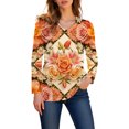 thumbnail image 7 of IMENGL Women Long Sleeve Shirt Loose Fashion Spring Summer d V Neck Casual Basic Long Sleeve Tops for Womens,M-XXXL, 7 of 7
