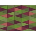 thumbnail image 1 of Ahgly Company Indoor Rectangle Patterned Brown Red Area Rugs, 2' x 5', 1 of 6