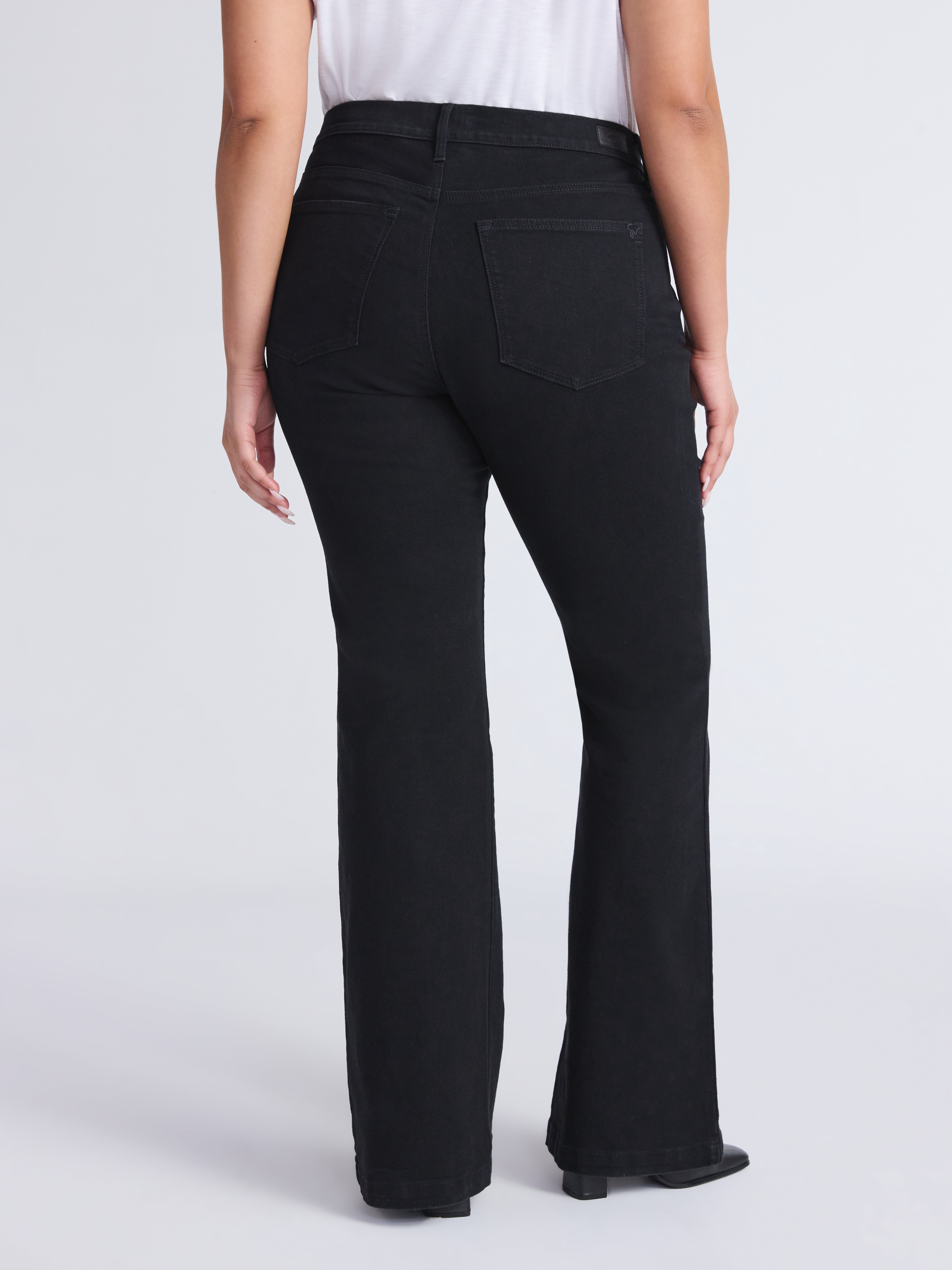 Sofia by Sofia Vergara Women's and Women's Plus Melisa Flare High Rise Jeans, 30.5", 32.5" and 34.5" Inseams, Sizes 0-28