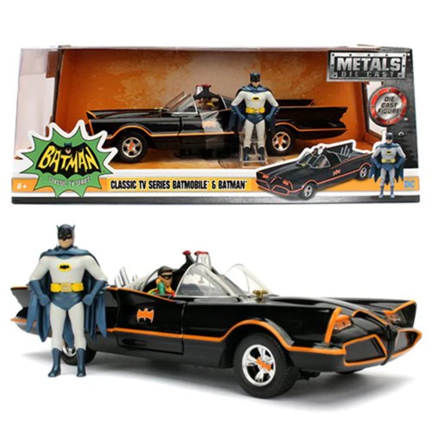 Jada Toys, DC Comics Batmobile, 1:24 Scale, Die-Cast Collectible