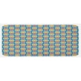 thumbnail image 1 of Retro Kitchen Mat, Big and Small Circles with Dots Vibrant Colored Symmetrical Tile Pattern, Plush Decorative Kitchen Mat with Non Slip Backing, 47" X 19", Marigold Scarlet Blue, by Ambesonne, 1 of 1