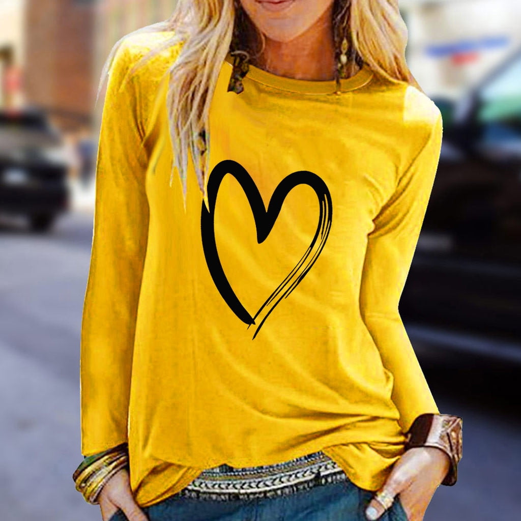 Fashion Womens Long Sleeve Sweatshirt Printed Hoodie Causal Loose Tops Blouse AD 