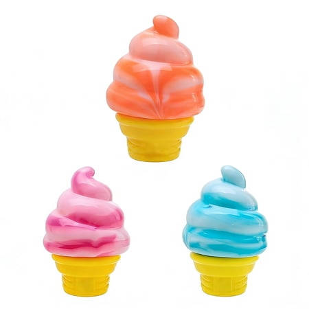 2026 New Summer Ice Cream Squeeze Stress Ball - Slow Rising Sensory Ball for Anxiety Relief Birthday Gift & Party Favors (RL 3 PCS)
