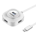 thumbnail image 1 of lionlar 4 Ports USB Hub Multiport Splitter Adapter Expansion for PC Laptop Desktop.0 .0 white 1m, 1 of 9