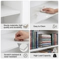 thumbnail image 3 of Huisenitre 6-Tier Tall Narrow Bookshelf, Slim Bookcase for Bedroom, Small Spaces, White, 3 of 9