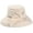 Beige, variant on CoCopeaunts Wide Brim Bucket Hat New Bowknot Women Fisherman Hat Fashion Ladies Summer Quick Dry Basin Cap Outdoor Sunscreen