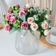 thumbnail image 5 of Nvzi 1 ramo de flores artificiales de tacto real para decoración de hogar, oficina, boda (rosa, 30 cm de largo), 5 of 5