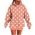 thumbnail image 2 of DAFPZW Hoodie for Women Long Sleeve Polka Dots Pullover Sweatshirt Casual Oversized Tops 2025 Fashion Outfits, 2 of 5