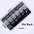 thumbnail image 2 of KATEA Nail Art Crystals symphony Flat Back Nail Rhinestones Bling Bling Decorations Gems Accessories 12 Grid 1Box, 2 of 4