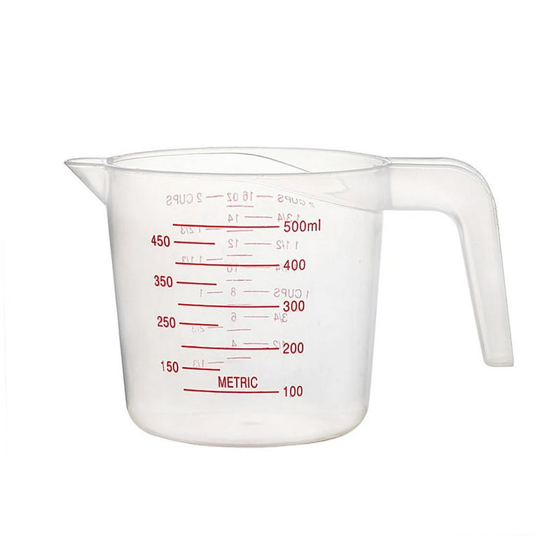 250/500/1000ML Plastic Transparent Measuring Cup Jug Pour