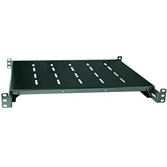 RAISING ELECTRONICS Fixed Rack Server Shelf 1U 19inch 4 Post Rack Mount Adjustable 21.5inch-28inch