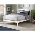 thumbnail image 2 of Leo & Lacey Solid Wood White Full Platform Bed Rectangular Built-In USB Charger 77.125" x 57.75" x 44.25" Unassembled, 2 of 6
