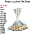 thumbnail image 3 of Flat Polypropylene Bags - 7½ x 13 & (2000 Bags) 1.5 Mi Flat Open Top Clear Poly Polypropylene Bags with Open Top, 3 of 5