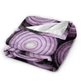 thumbnail image 2 of Onion Blanket Gifts For Kids Adults - Lightweight Throw Blanket For Bedroom Living Room Decor Soft Fuzzy Fleece Cozy Plush Bed Couch 80"X60", 2 of 7