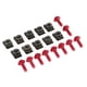 thumbnail image 2 of Kit de pernos de cuerpo de carenado de motocicleta de 10 piezas, tuerca de clip de sujetador de velocidad de tornillo de carenado Keenso M5rojo) Khall Tendencias, 2 of 6