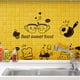 thumbnail image 3 of Bewildely Adhesivo de pared con diseño de comida feliz, Bar, comedor, nevera, calcomanía, huevo, café, Mural, arte DIY, TV, cocina, calcomanías, Decoración del hogar Bewildely HA075204-00, 3 of 6