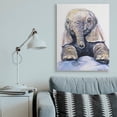 thumbnail image 3 of Stupell Industries Farmhouse Baby Elephant Small Trunk Adorable Safari Animal Canvas Art, 36 x 48, by George Dyachenko, 3 of 7
