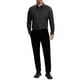 thumbnail image 2 of Camisas de vestir formales de color sólido de manga larga con cuello de punta para hombres INSPIRE CHIC, negras, 2XL, 2 of 6