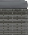 thumbnail image 3 of vidaXL 4 Piece Garden Lounge Set with Cushions Grey Poly Rattan, 3 of 5