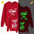 thumbnail image 2 of Sudadera navideña a juego para toda la familia, diseño exclusivo de elfo luminoso, 2 of 3