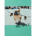 thumbnail image 3 of Wonder Nation Boys "Roll With It Bulldog" Short Sleeve T-Shirt, Sizes 4-18 & Husky, 3 of 3