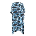 thumbnail image 2 of HELLHERO High Quality Fabrics Bathing Suit Cover Up for Beach Lightweight Free Size Long Kimono Swimsuit Cover Up Shark Silhouette, 2 of 6