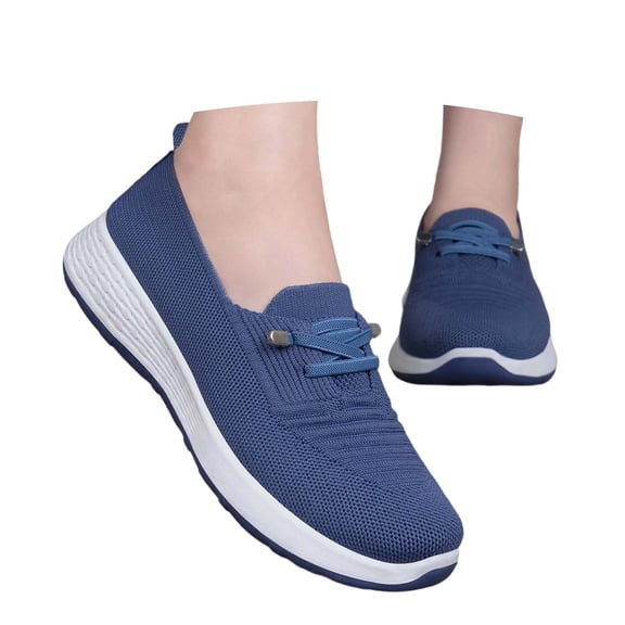 oqasdz Womens Casual Shoes Slip On Soft Sole Platform Mesh Breathable Walking Shoes Fashion Loafers Comfortable Everyday Summer Outdoor