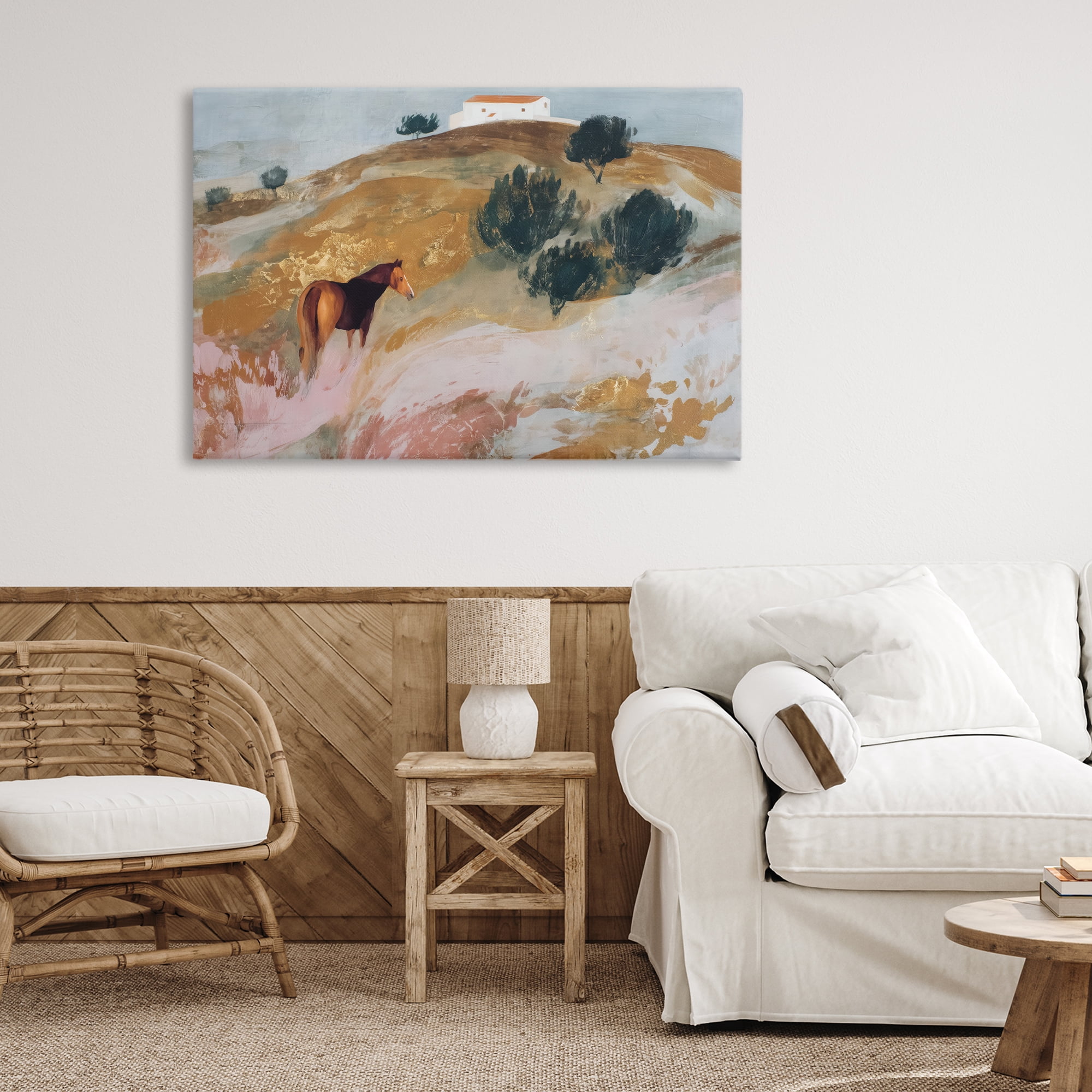 Stupell Industries Horse in Tuscan Countryside Canvas Wall Art, design by Chromatic Storm Studio