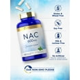 thumbnail image 4 of NAC N-Acetyl Cysteine 600mg | 180 Capsules | with Peppermint | by Carlyle, 4 of 7