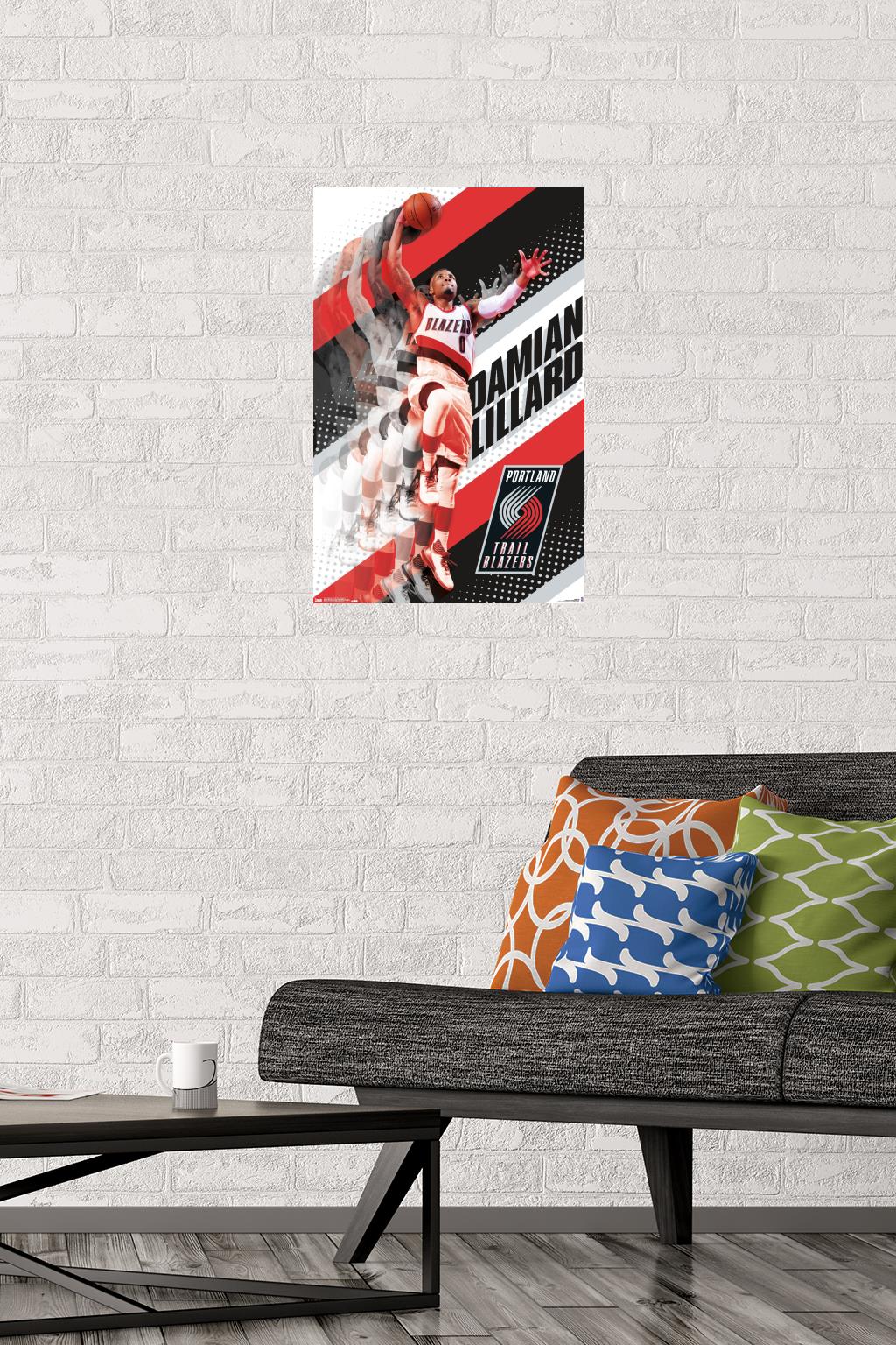NBA Portland Trail Blazers - Damian Lillard 17 Wall Poster, 14.725" x 22.375" - image 2 of 5
