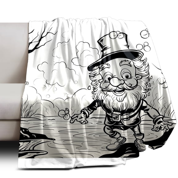 Throw Blanket Soft Plush Fleece Blanket 30In × 39In Home Decor Cozy Camping Blanket for Gift Bedding Essentials