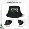 thumbnail image 4 of Japanese Anime Girl Samurai Ninja Bucket Hat For Womens And Mens Outdoor Beach Fisherman Hat Sun Hat, 4 of 8