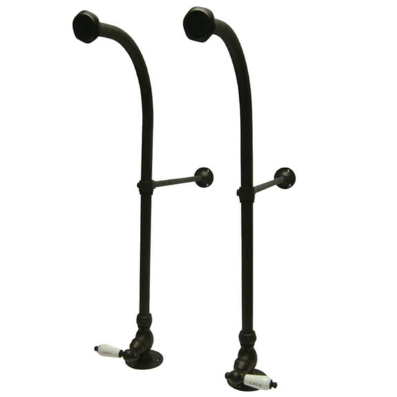 Kingston Brass CC455HCL Rigid Freestand Standard Mount Bathroom Supplies with Stops, Oil Rubbed Bronze