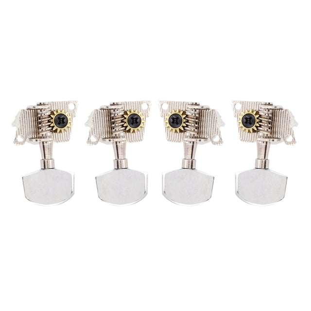 Ukulele Machine Head, 2L2R Silver Ukulele Tuning Peg, Ukulele Parts Replacement For Tuning Strings Ukulele Guitar Maintenance