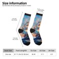 thumbnail image 2 of Fotbe Sailing Ship Ocean Sunset Calcetas Largas con Estampado para Hombre y Mujer – Calcetas de Compresión Transpirables y Elásticas, Viajar y Uso Diario Talla 5-11, 2 of 6
