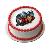 Marvels Super Hero Ironman Personalized Edible Cake Image Topper