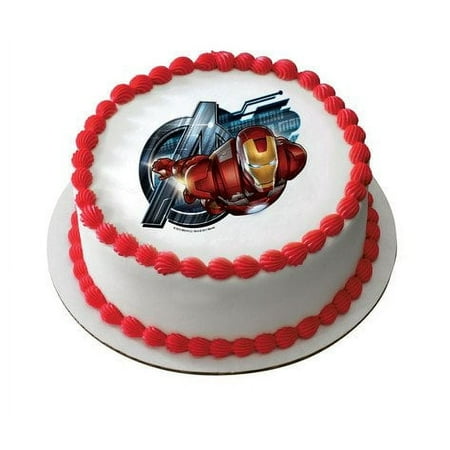 Marvels Super Hero Ironman Personalized Edible Cake Image Topper
