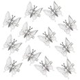 thumbnail image 3 of Dicasser 100 PCS 3D Butterfly Hair Clips Sliver Metal Moving Butterfly Hair Barrettes Hair Clamps Pins Claw Clips Cute Butterfly Hair Styling Accessories for Women and Girls, 3 of 5
