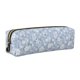 thumbnail image 1 of Fotbe Gray White Floral Estuche para Lápices de Cuero con Estampado, Estuche con Cremallera Resistente, Organizador Compacto y Elegante para Papelería, 1 of 7