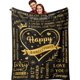 thumbnail image 1 of LHSHID Happy Anniversary Blanket Gifts Anniversary Romantic Gifts for Him/Her Gifts for Wife/Husband/Boyfriend/Girlfriend Anniversary Anniversary Wedding Gifts for Women/Men 30"x40", 1 of 7