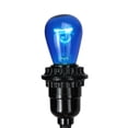 thumbnail image 3 of Set of 25 Incandescent S14 Blue Christmas Replacement Bulbs, 3 of 6