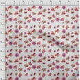thumbnail image 3 of oneOone Cotton Poplin Twill White Fabric Flower Watercolor Sewing Craft Projects Fabric Prints By Yard 56 Inch Wide, 3 of 4