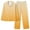 Yellow, variant on IROINNID Pajamas for Women Loose Fit 2PC Pjs Long Sleeve Button Down Blouse Pants Gradient Comfortable Sleepwear Set with Pocket,Light Blue