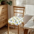 thumbnail image 2 of SEANATIVE Lemon Chair Seat Covers for Dining Chairs Blue Chair Covers Set of 2 Flexibility Dining Chair Slipcovers Chair Protective Cover Furniture Protector Covers for Dining Room Hotel, 2 of 7
