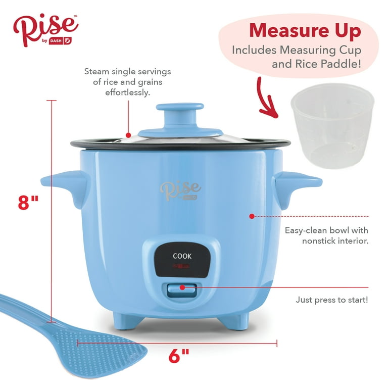Dash Mini Rice Cooker Steamer with Removable Nonstick Pot Keep